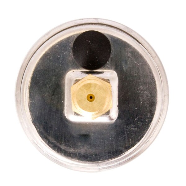 1-1/2" Oil Filled Pressure Gauge - Stainless Steel Case, Brass, 1/8" NPT, Center Back Mount Connection