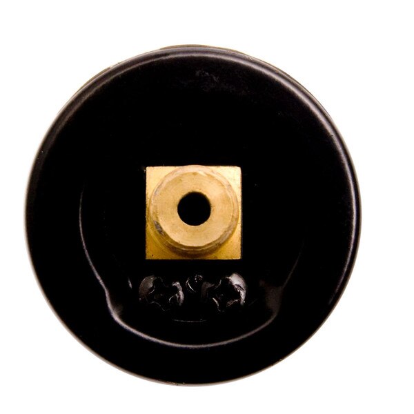 1-1/2" Utility Pressure Gauge for water, oil, and gas (WOG) - Black Steel 1/8" NPT Center Back Mount