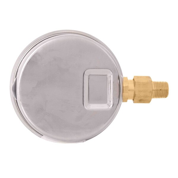2-1/2" Silicone Oil Filled Pressure Gauge - Stainless Steel Face, Brass, 1/8" NPT Right Side Mount, 0-160PSI
