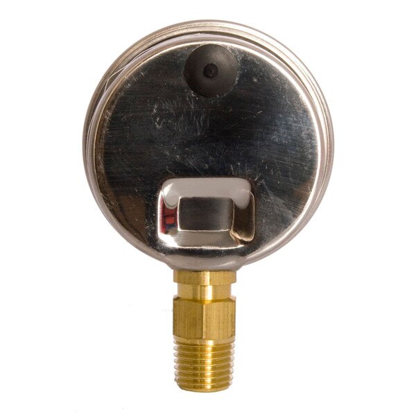 2" Oil Filled Pressure Gauge - Stainless Steel Case, Brass, 1/4" NPT, Lower Mount Connection