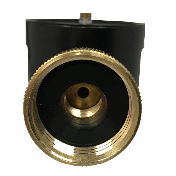 2" Water Test Gauge, water or gas lines, 3/4" NPT Top Connection, Black Steel Case, Brass Internals, 3/4" Thread Swivel Hose Connection.<br>