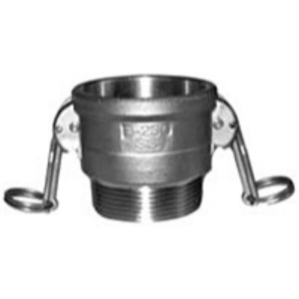 304 Stainless Cam and Groove Couplings - Female Coupler x Male NPT