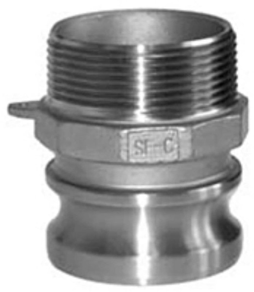 304 Stainless Cam and Groove Couplings - Male Adapter x Male NPT