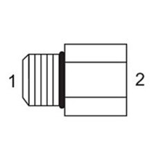 37 Flare Male O-Ring x Female Pipe Adapters