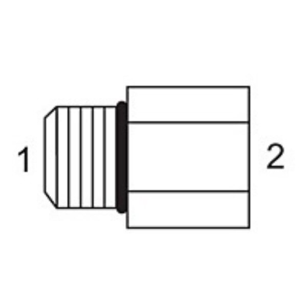 37 Flare Male O-Ring x Female Pipe Adapters