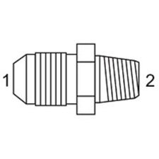 37 Flare To Pipe - Male JIC x Male Pipe
