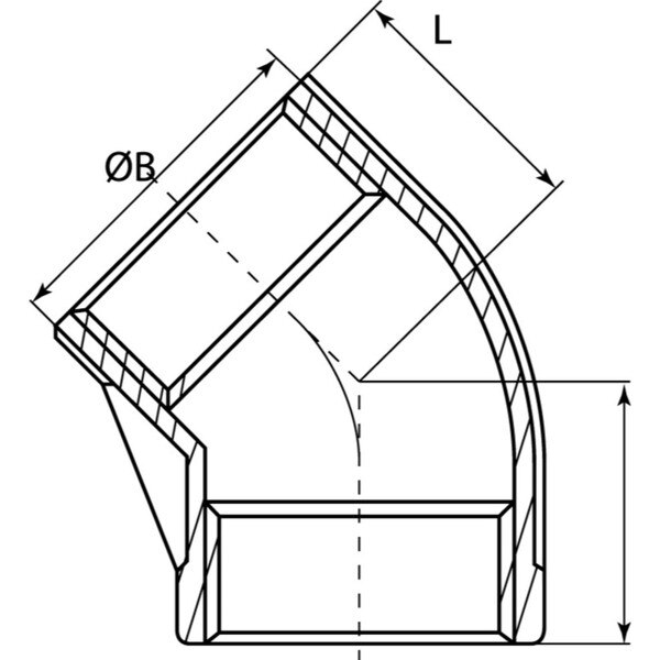 45 Degree Elbow S.S. (316)