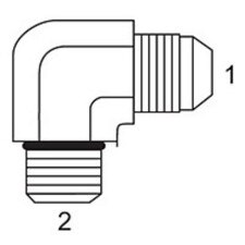 90 Male JIC x Male O-Ring Elbow JIC Adapters