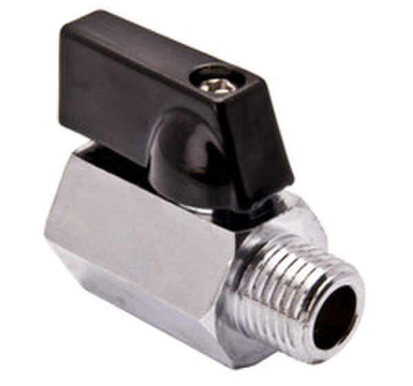 Mini Brass Ball Valve - Chrome Plated FxF