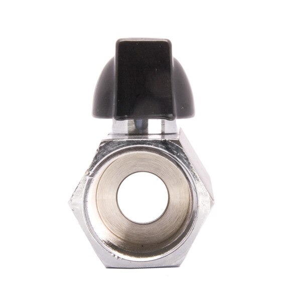 Mini Brass Ball Valve - Chrome Plated FxF