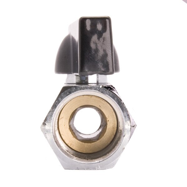 Mini Brass Ball Valve - Chrome Plated FxF