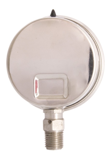 2-1/2" Face Vacuum Gauge Oil Filled All Stainless Steel Lower Mount
