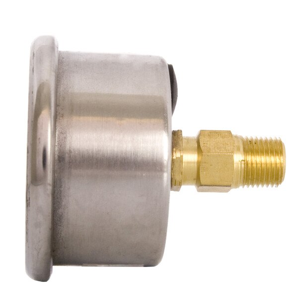 1-1/2" Face Vacuum Gauge Oil-Filled Center Back Mount