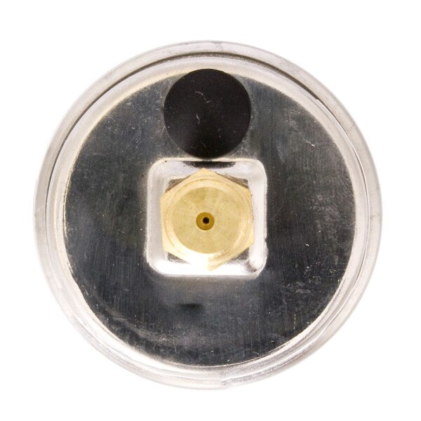 1-1/2" Face Vacuum Gauge Oil-Filled Center Back Mount