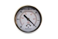Center Back Mount Oil-Filled Vacuum Gauge 2-1/2" Face