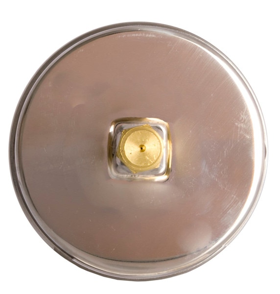 Center Back Mount Oil-Filled Vacuum Gauge 4" Face