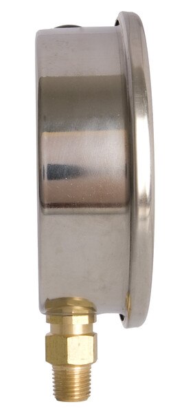 4" Face Vacuum Gauge Oil-Filled Lower Mount