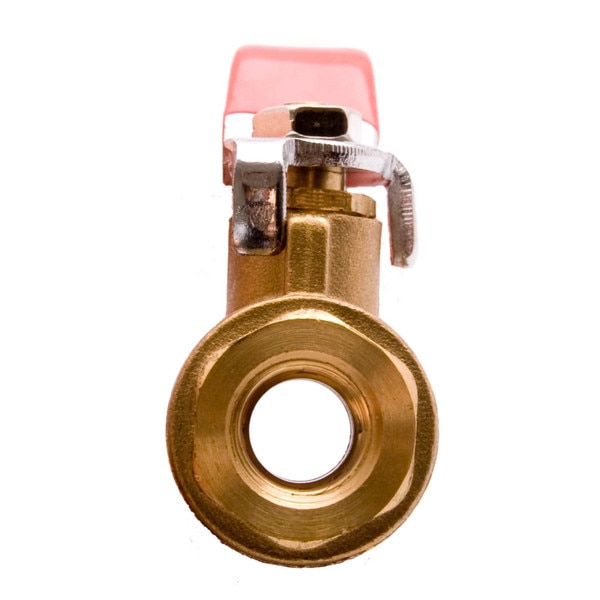 Brass Ball Valve Full Port 600WOG - w/Red Handle