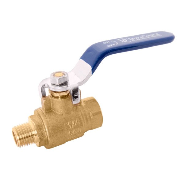 Brass Ball Valve - Full Port, Male x Female NPT Connections, 600WOG