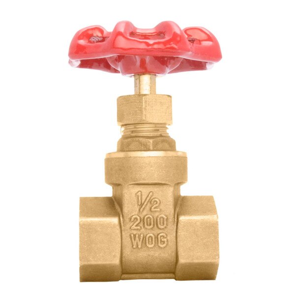 Brass Gate Valve - FxF, 200 PSI (WOG) 