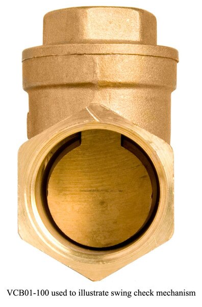 Brass Swing Check Valve - 125 PSI (WOG)