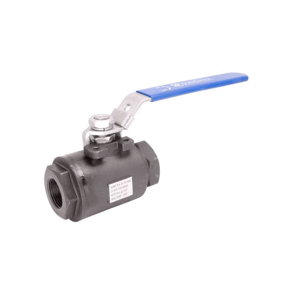 High Pressure Carbon Steel 2-Piece Ball Valve - 6,000 PSI (WOG)