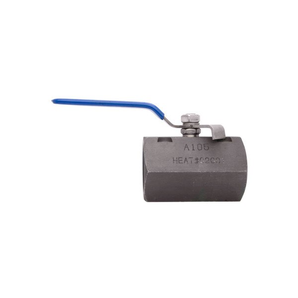 Carbon Steel Full Port Ball Valve, NACE, RPTFE, 2,000PSI (WOG), Hex Bar stock, FxF NPT