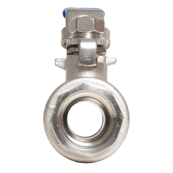 DuraChoice 304 Stainless Steel Ball Valve - Full Port, 1000 WOG for Water, Oil, and Gas with Blue Locking Handles, NPT.