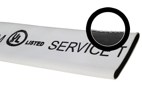 Fire Hose - Single Jacket - 500# Test - 100% Polyester - EPDM Lined