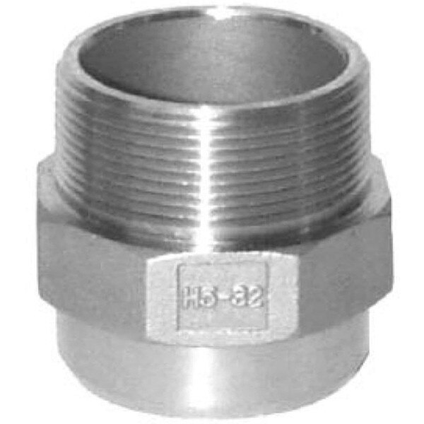 Hex Male Weld Nipples - 316 SS