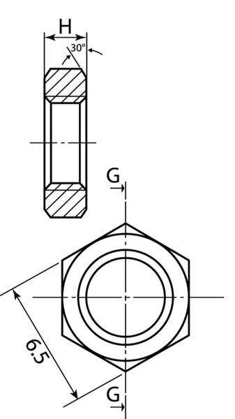 Standard nut to attach fittings