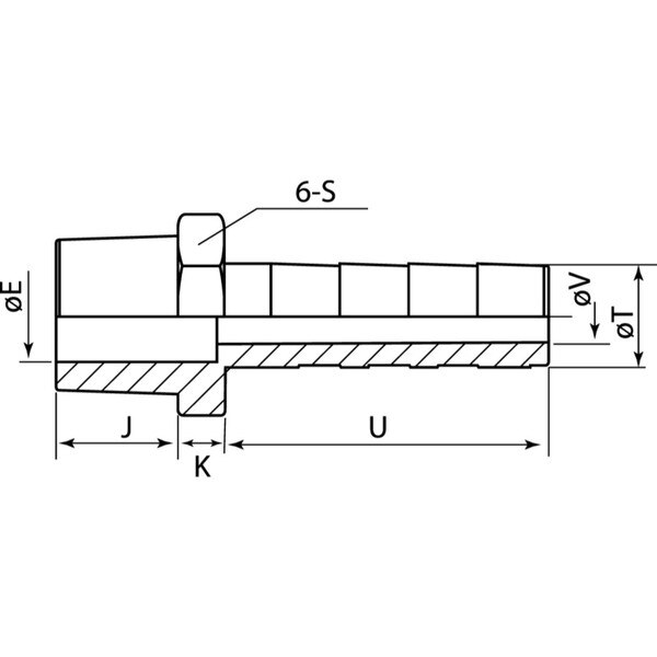 HOSE NIPPLE SS 304