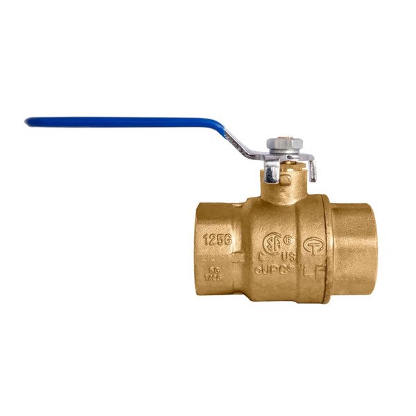 Lead-Free Brass Ball Valve w/ optional locking handle - UL, CSA, FM and UPC Certified