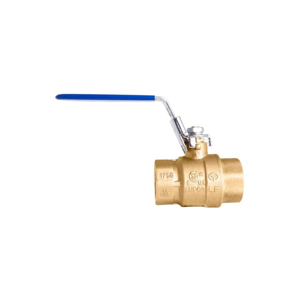 Locking Handle Brass Ball Valve - UL, CSA, FM and UPC certified Lead-Free