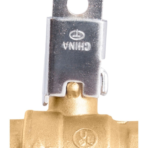 Locking Handle Brass Ball Valve - UL, CSA, FM and UPC certified Lead-Free