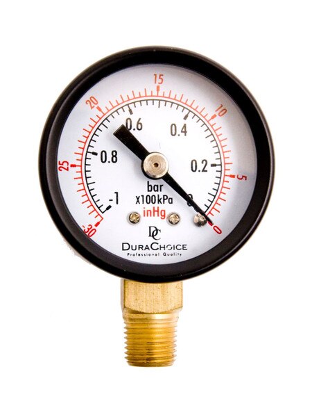 Lower Mount Dry Utility Vacuum Gauge