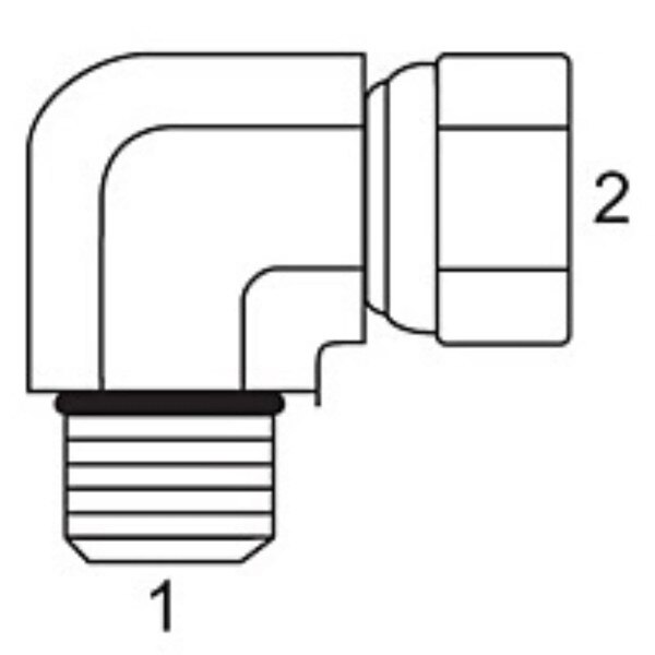 Male 90 O-Ring x Steel JIC Swivel Female Elbow Adapters