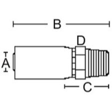 Male Pipe NPTF Rigid