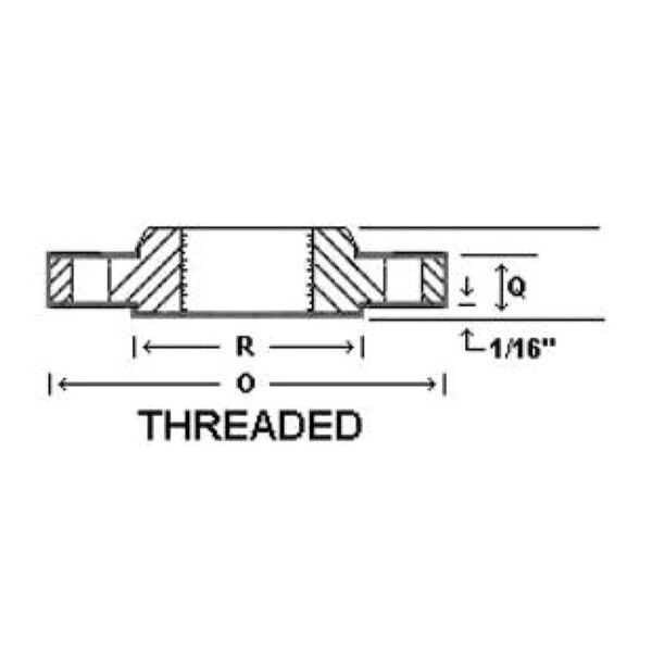 NPT Threaded Flange - 316 SS