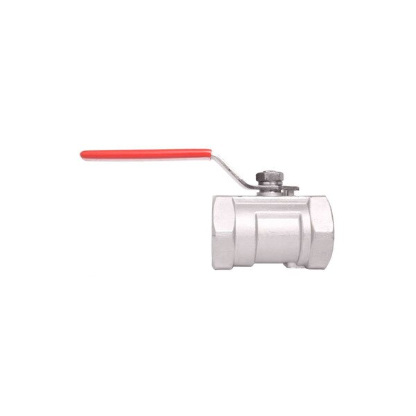 Standard Port Stainless Steel Ball Valve w/ non-locking red handle - OEM, S.S. 304, 1,000 PSI (WOG)