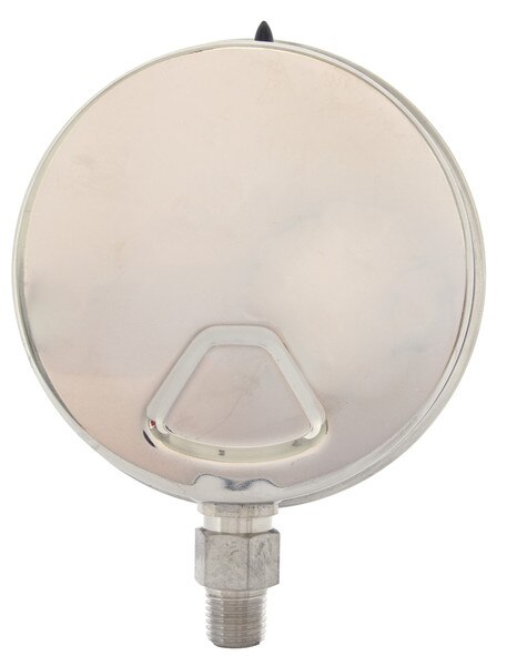 4" Face Vacuum Gauge Oil Filled All Stainless Steel Lower Mount