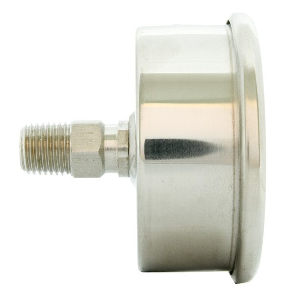 2-1/2" Face Vacuum Gauge Oil Filled All Stainless Steel Center Back Mount
