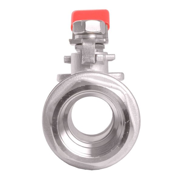 Stainless Steel 304 Ball Valve - Non-Locking Full Port 1,000 psi (WOG) w/ red handle