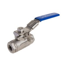 Heavy Duty Standard Port Stainless Steel 316 Ball Valve, 2 Piece - 2,000 PSI (WOG)