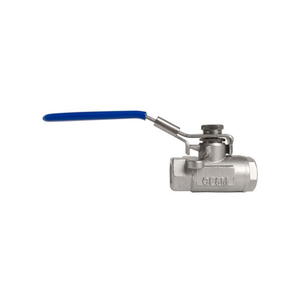 Heavy Duty Standard Port Stainless Steel 316 Ball Valve, 2 Piece - 2,000 PSI (WOG)