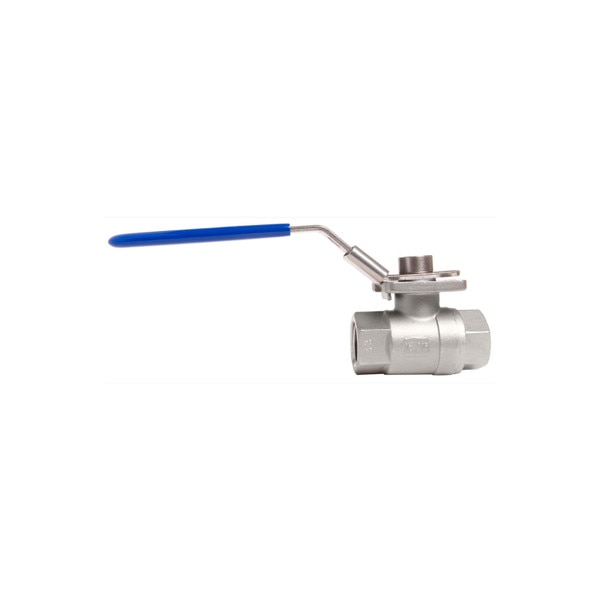Stainless Steel (316) Ball Valve - 2 Piece w/ Mounting Pad, 1,000 PSI