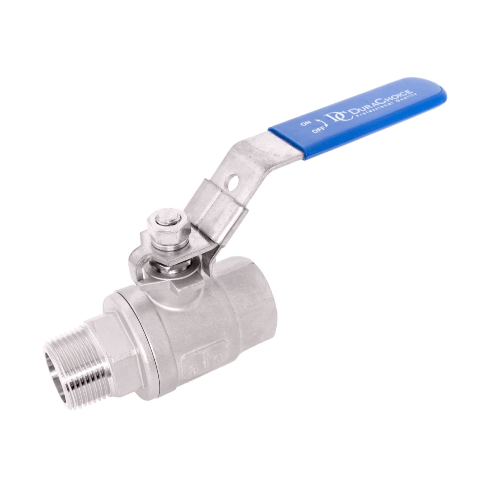 Stainless Steel (316) Ball Valve - 2 Piece Full Port, 1,000 WOG, Male x