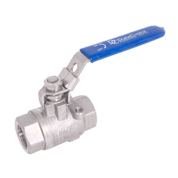 2000 PSI Stainless Steel (316) Ball Valve, Full Port, Seal Welded for High Pressure, NACE