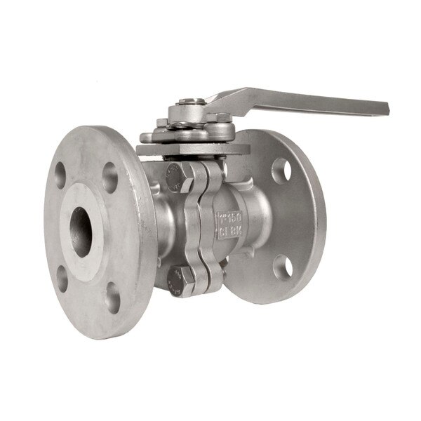 Stainless Steel (316) Flange Ball Valve - 2 Piece, ANSI-Class 150 lb.