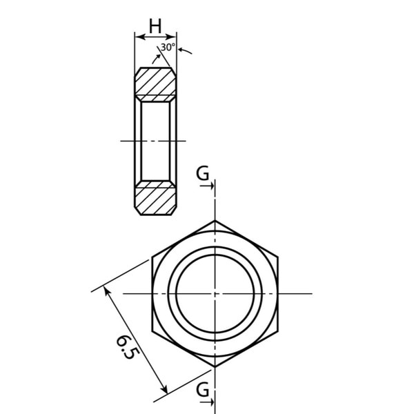 Stainless Steel (316) Hex Nut